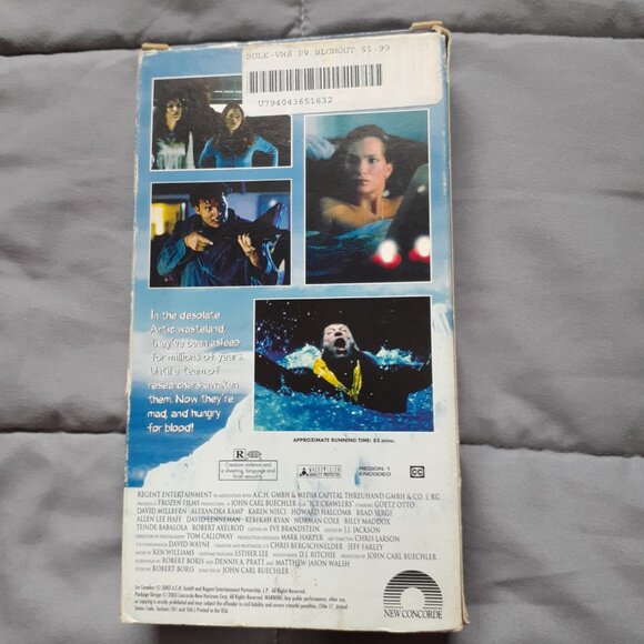 Ice Crawlers 2003 VHS Rare Horror Scifi New Concorde Roger Corman Y2K - Picture 4 of 9